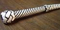 4ft Black and White 24 plait Custom Bullwhip E